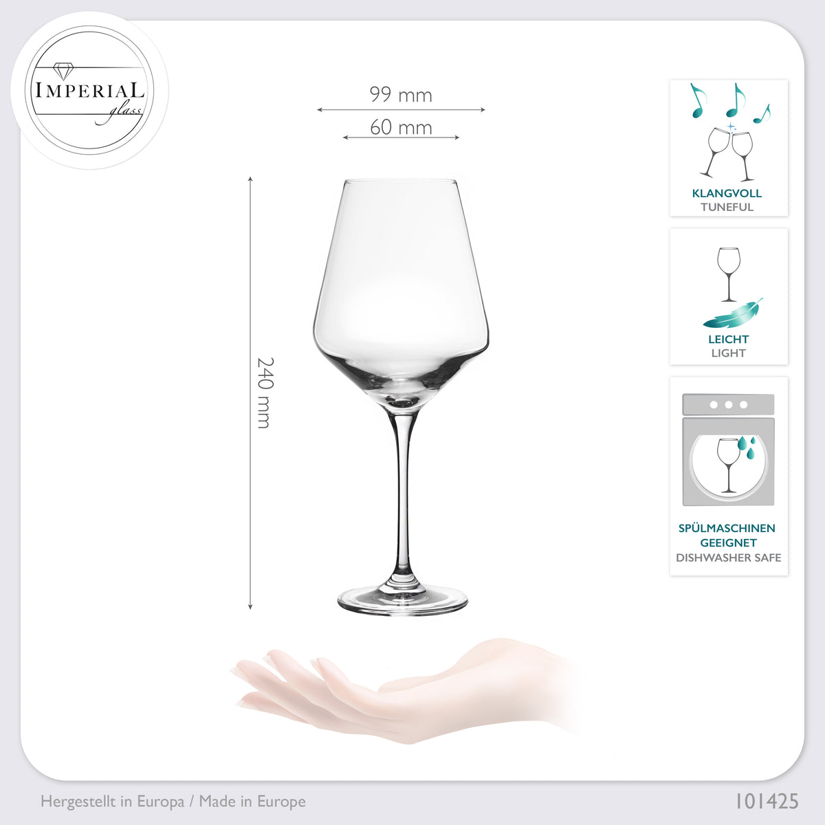 IMPERIAL szklanki do aperitifu, zestaw 2x 580 ml, ze szkła kryształowego, można myć w zmywarce, „Ateny”