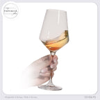 IMPERIAL glass Weißweingläser 450ml "Athen" Set 2-Teilig Riesling Glas aus Crystalline Glas Weingläser Spülmaschinenfest