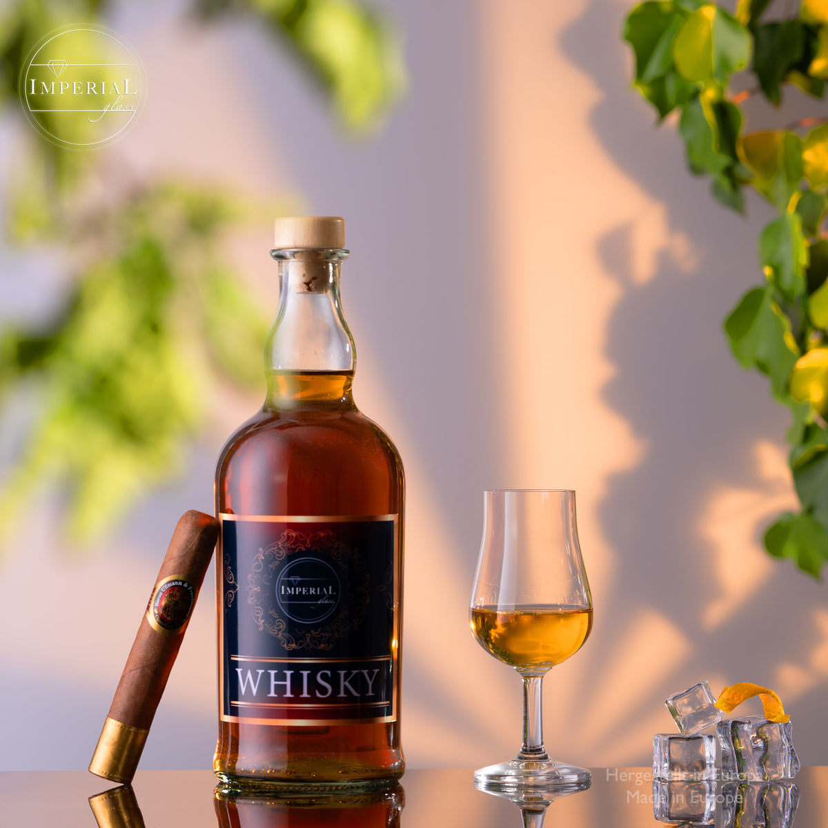 IMPERIAL Nosing Glas Zestaw 2 sztuk - Kieliszki do degustacji whisky i brandy 120ml Krystaliczne szkło Można myć w zmywarce