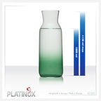 Karafka PLATINUX ze szkła z efektem zielonego ombre, 1 l (maks. 1130 ml)