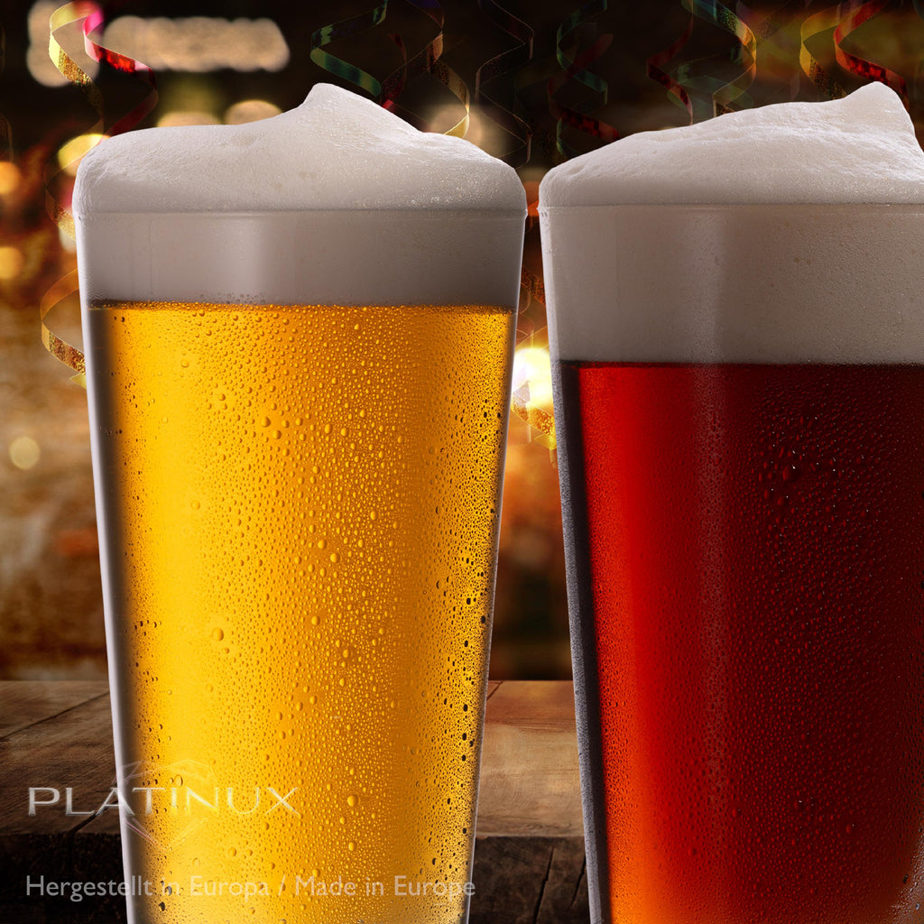 PLATINUX Zestaw szklanek do piwa 500ml (maks. 600ml) 6-częściowy, szklanki do piwa Altbier 0,5L