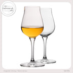 IMPERIAL Nosing Glas 110 ml kieliszek degustacyjny do whisky i koniaku z kryształu szklanego, zestaw 2 sztuk, można myć w zmywarce
