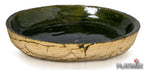 PLATINUX Doniczka kamionkowa z podstawką i otworem drenażowym 14,6x12,3cm, rękodzieło