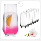 IMPERIAL glass Trinkgläser aus Glas 440ml (max. 520ml) Set 12-Teilig