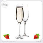 IMPERIAL glass Sektkelche 180ml Set 2-Teilig Sektgläser "Havanna" aus Crystalline Glas Spülmaschinenfest
