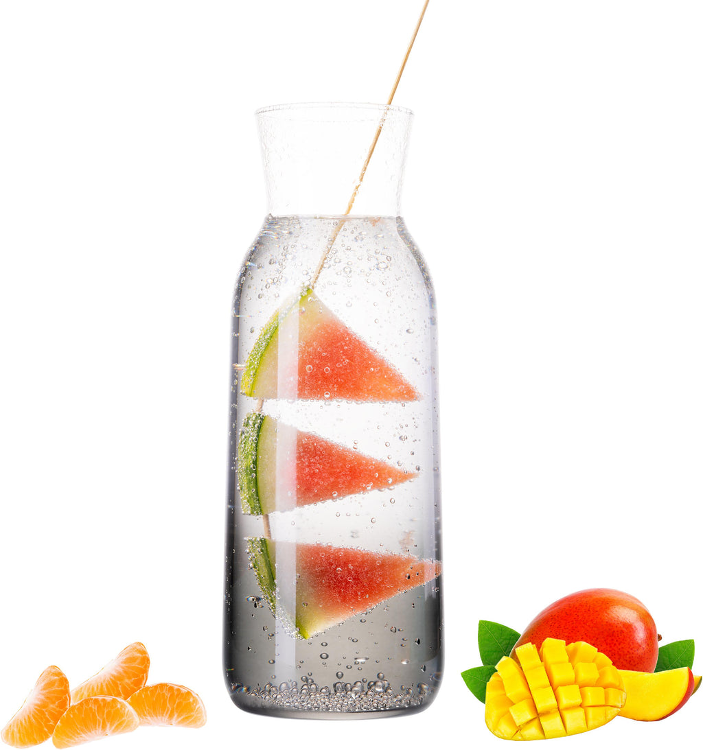 PLATINUX Karafka szklana z efektem Ombre w kolorze czarnym 1L (maks. 1130ml)