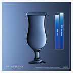 PLATINUX Zestaw 12 szklanek do koktajli 400ml (maks. 470ml) Szklanki do drinków Szklanki barowe Hurricane Duże (przezroczyste)