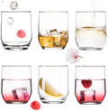 PLATINUX Eleganckie szklanki do picia 240ml, zestaw 6 sztuk, szklanki do wody, szklanki do soku