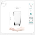 IMPERIAL glass Pint Biergläser Set 6 Stück 500ml (max. 700ml) aus Crystalline Glas Spülmaschinenfest