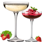 IMPERIAL glass Sektschalen 220ml "Havanna" Champagnergläser Set 2-Teilig Sektgläser aus Crystalline Glas