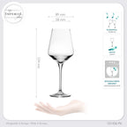 IMPERIAL glass Weißweingläser 450ml "Athen" Set 6-Teilig Riesling Glas aus Crystalline Glas Weingläser Spülmaschinenfest