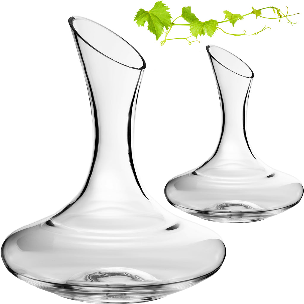 IMPERIAL glass Dekanter 2100 ml Zestaw 2-częściowy ze szkła kryształowego „Ateny” Ręcznie wykonany