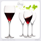 IMPERIAL glass Tropfenförmige Rotweingläser 520ml "Paris" Set 4-Teilig Weingläser aus Crystalline Glas