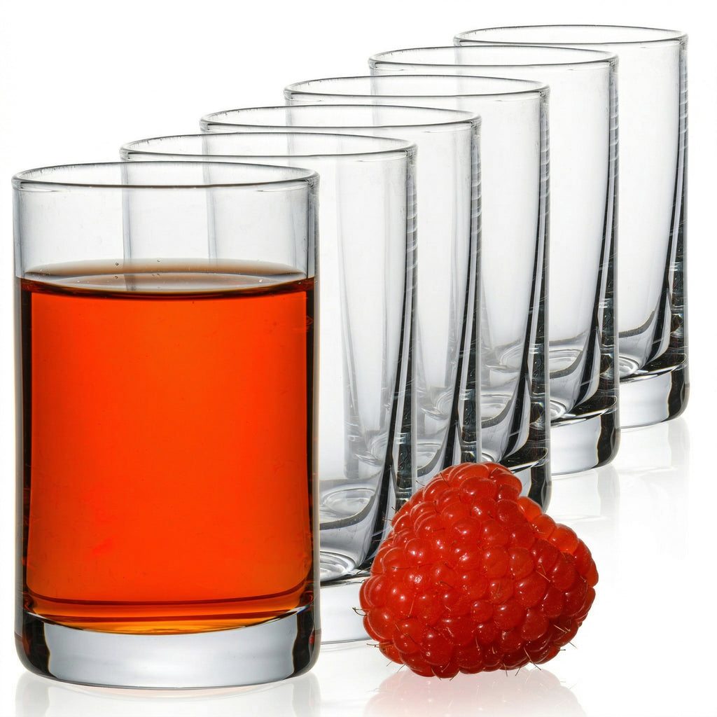 IMPERIAL szklane kieliszki do shotów, zestaw 6 sztuk 60ml - kieliszki do wódki ze szkła z grubym dnem, przezroczyste kieliszki do shotów, likierów i aperitifów, można myć w zmywarce