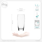 IMPERIAL glass Willibecher aus Crystalline Glas 300ml (max. 375ml) Set 6 Stück Spülmaschinenfest 0,3L